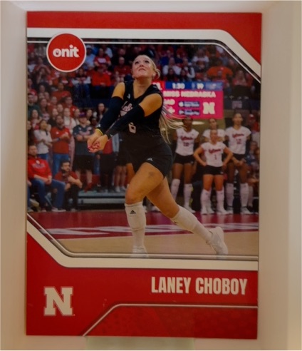 2025 ONIT University of Nebraska Women's Volleyball Red #B6 Laney Choboy — front