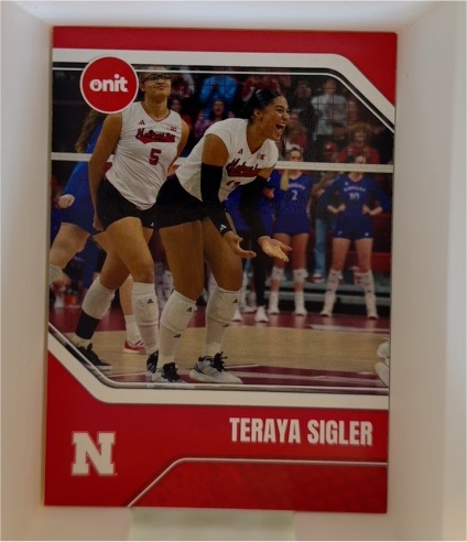 2025 ONIT Nebraska Cornhuskers Women's Volleyball Red #B13 Teraya Sigler — front