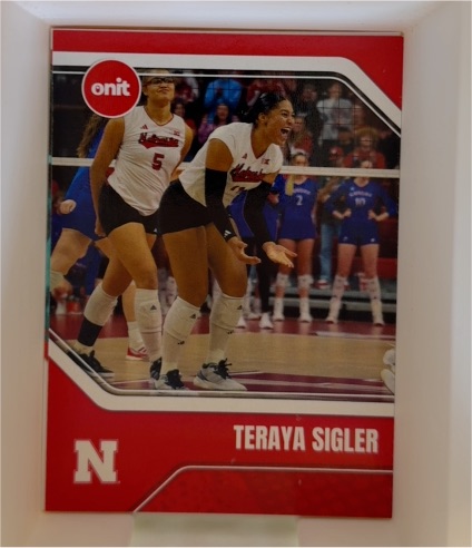 2025 ONIT University of Nebraska Women's Volleyball Red #B13 Teraya Sigler — front