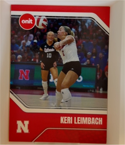 2025 Onit #Keri Leimbach Nebraska Cornhuskers Volleyball — front
