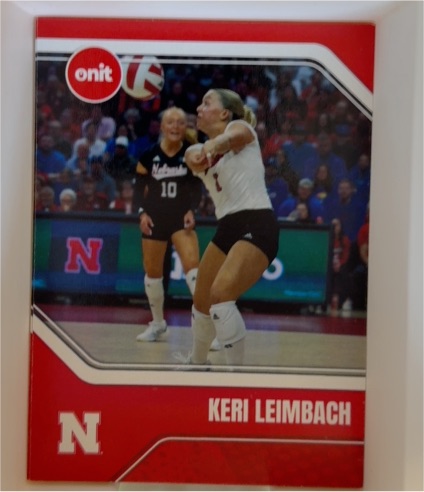 2025 Onit #Keri Leimbach Nebraska Cornhuskers Volleyball — front