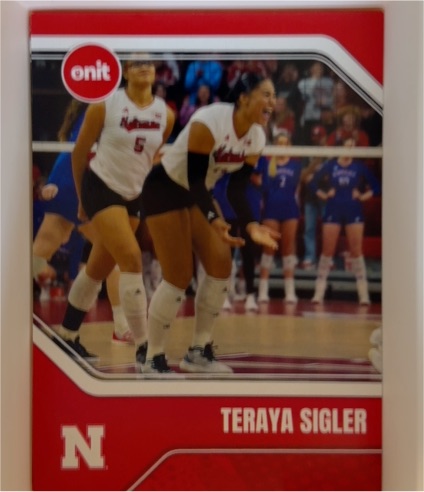 2025 Onit Nebraska Cornhuskers Volleyball Red #B13 Teraya Sigler — front