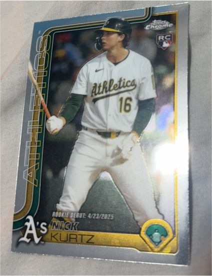 2025 Topps Chrome Update #USC180 Nick Kurtz — front
