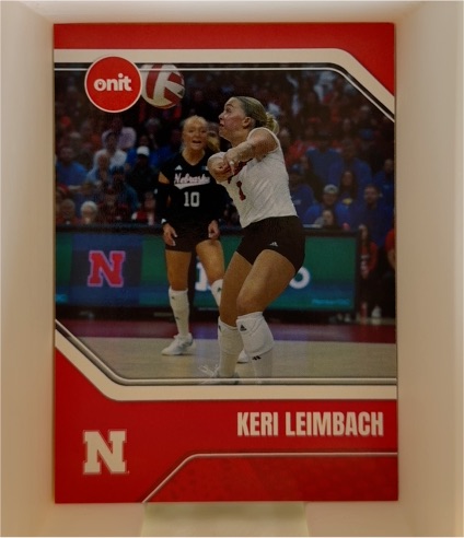 2025 Onit #Keri Leimbach Nebraska Cornhuskers Volleyball — front