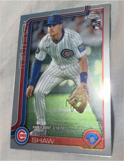 2025 Topps Chrome Update #USC135 Matt Shaw — front