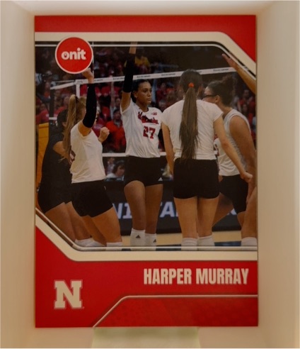 2025 Onit Nebraska Cornhuskers Volleyball Red #B4 Harper Murray — front