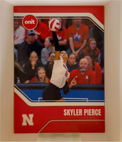 2025 ONIT University of Nebraska Women's Volleyball Red #B11 Skyler Pierce — front