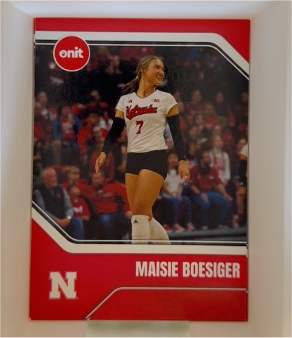 2025 Onit Maisie Boesiger Nebraska Cornhuskers Volleyball — front
