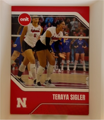 2025 ONIT Nebraska Cornhuskers Volleyball Red #B13 Teraya Sigler — front