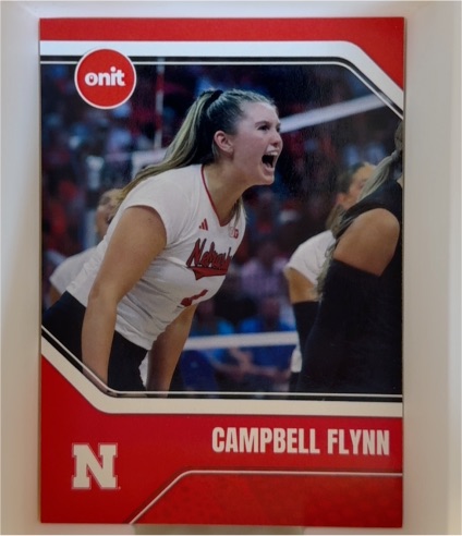 2025 Onit Campbell Flynn Nebraska Cornhuskers Volleyball — front