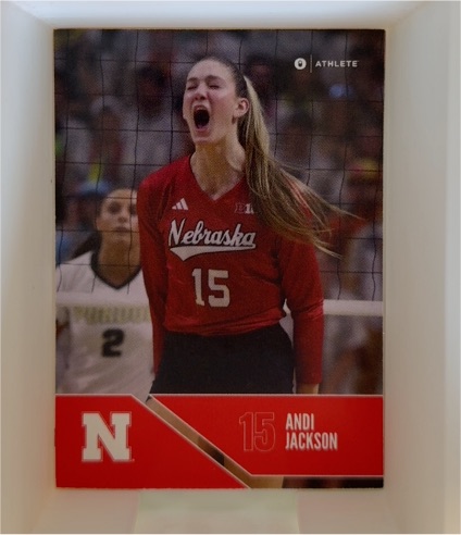 2024 Onit Nebraska Cornhuskers Volleyball #15 Andi Jackson — front