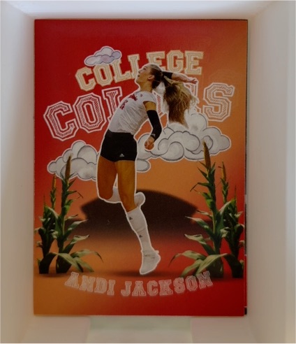 2024 Onit Nebraska Volleyball College Colors #CC4 Andi Jackson — front