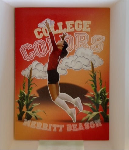 2024 Onit Nebraska Volleyball College Colors #CC-2 Merritt Beason — front