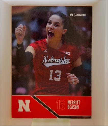 2024 Onit Nebraska Volleyball Red #B9 Merritt Beason — front