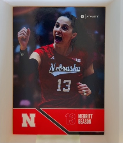 2024 Onit Nebraska Volleyball Red #B9 Merritt Beason — front
