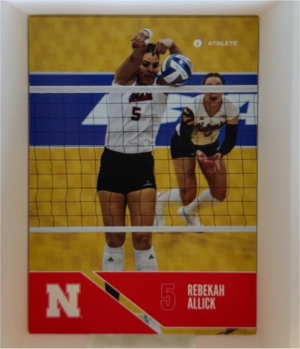 2024 Onit Nebraska Cornhuskers Volleyball #5 Rebekah Allick — front