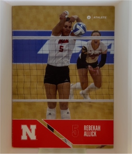 2024 Onit Nebraska Volleyball Red #B11 Rebekah Allick — front