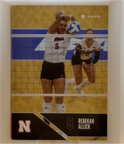 2024 Onit Nebraska Cornhuskers Volleyball #5 Rebekah Allick — front