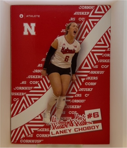 2024 Onit Nebraska Cornhuskers Volleyball #6 Laney Choboy — front