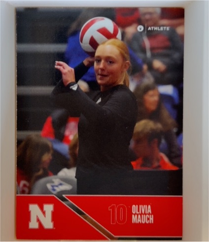2024 Onit Nebraska Volleyball Red #B10 Olivia Mauch — front