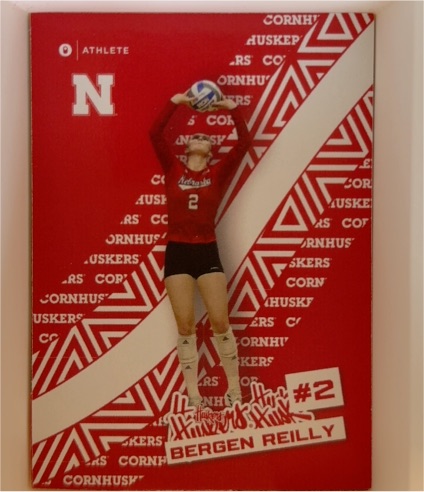 2024 Onit Nebraska Volleyball Sticker Series #ST4 Bergen Reilly — front