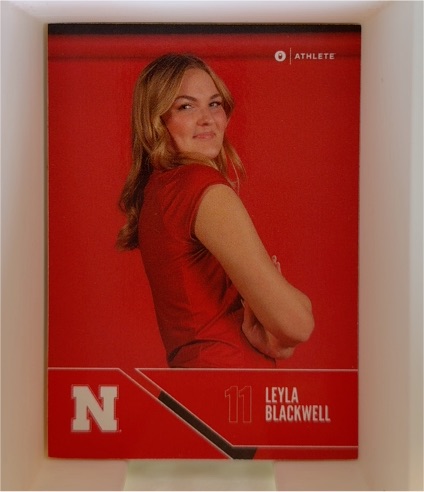 2024 Onit Nebraska Volleyball Red #B6 Leyla Blackwell — front