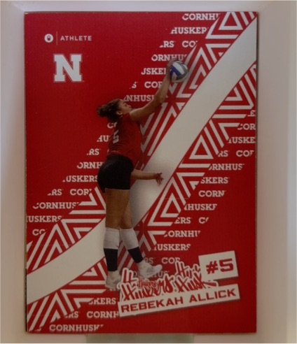 2024 Onit Nebraska Cornhuskers Volleyball Sticker #ST-1 Rebekah Allick — front