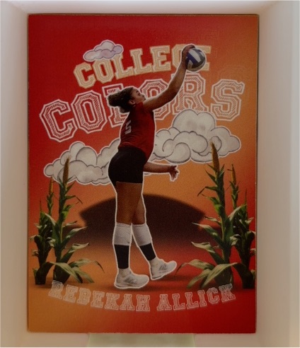 2024 Onit Nebraska Volleyball College Colors #CC4 Rebekah Allick — front