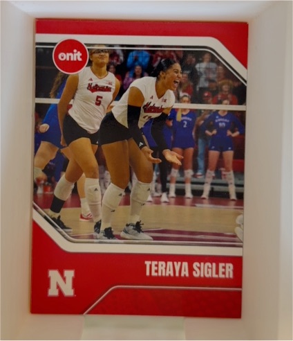 2025 Onit Nebraska Cornhuskers Volleyball #B13 Teraya Sigler — front
