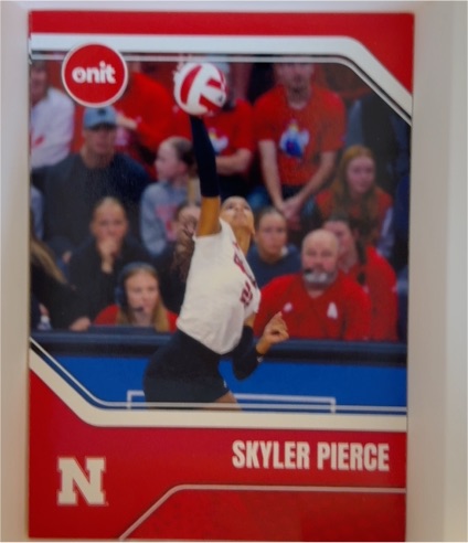 2025 Onit # Skyler Pierce Nebraska Cornhuskers Volleyball — front
