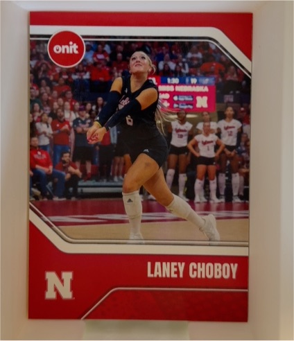 2025 ONIT University of Nebraska Women's Volleyball Red #B6 Laney Choboy — front