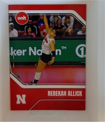 2025 Onit Nebraska Cornhuskers Volleyball #B9 Rebekah Allick — front