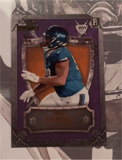 2023 Wild Card Matte Weekend Warrior #WW-JC Jalen Carter — front