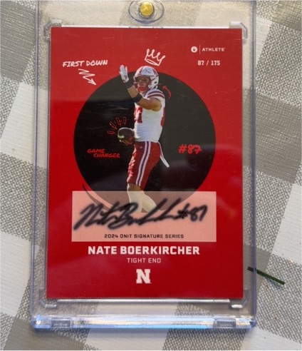 2024 Onit Signature Series #87 Nate Boerkircher — front