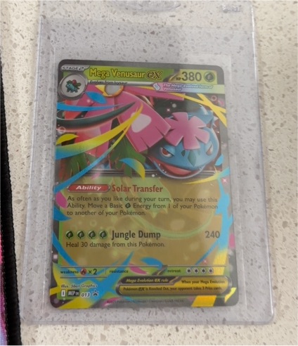 Mega Venusaur ex 013 Black Star Promo — front