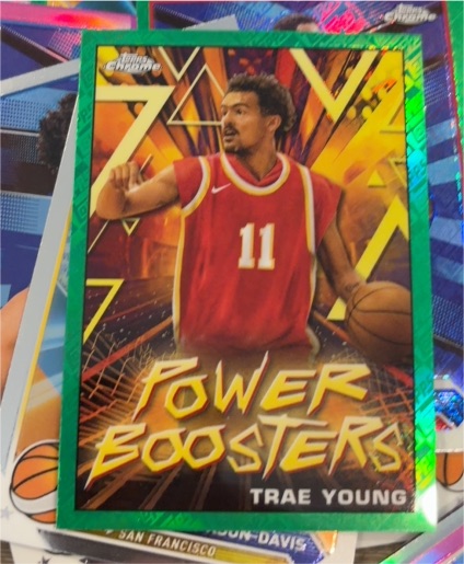 2023-24 Topps Chrome #PB-1 Trae Young Power Boosters — front