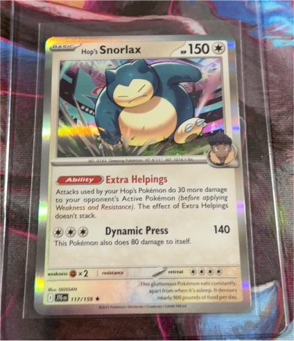 2023 Pokémon SV09: Journey Together #117 Hop's Snorlax — front