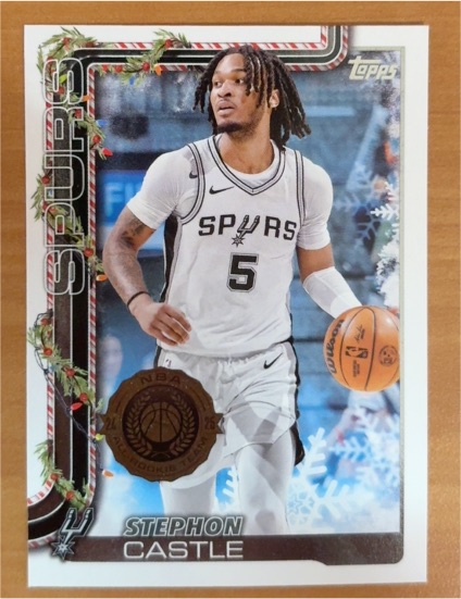 2025-26 Topps Holiday #H158 Stephon Castle — front