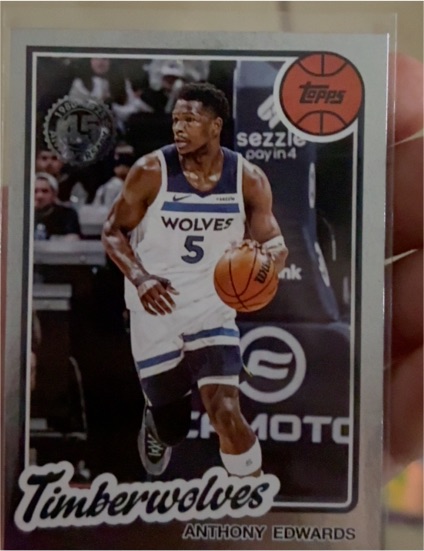 2025-26 Topps 1980-81 Topps Basketball #80BK-90 Anthony Edwards — front