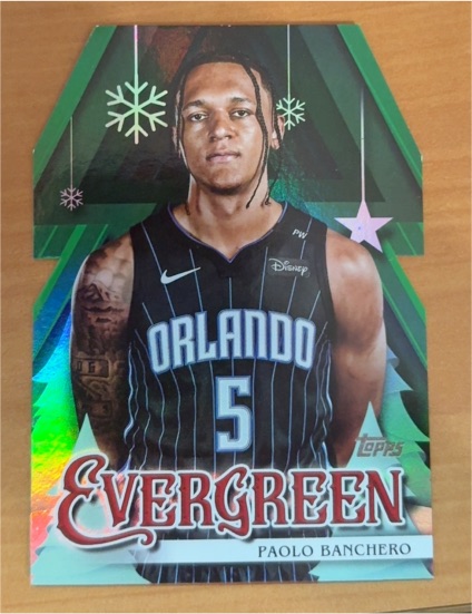 2025-26 Topps Holiday Evergreen #EV-PB Paolo Banchero — front