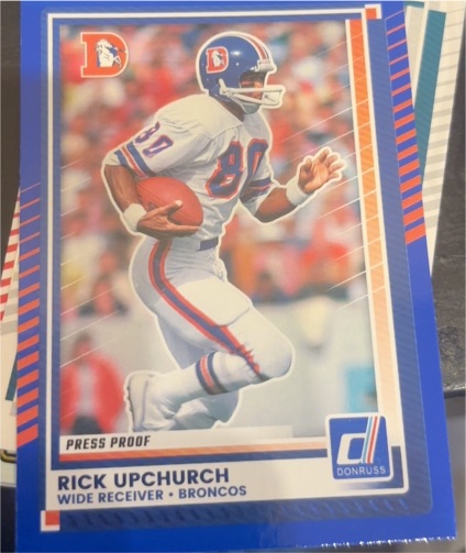 2025 Donruss #212 Rick Upchurch Press Proof — front