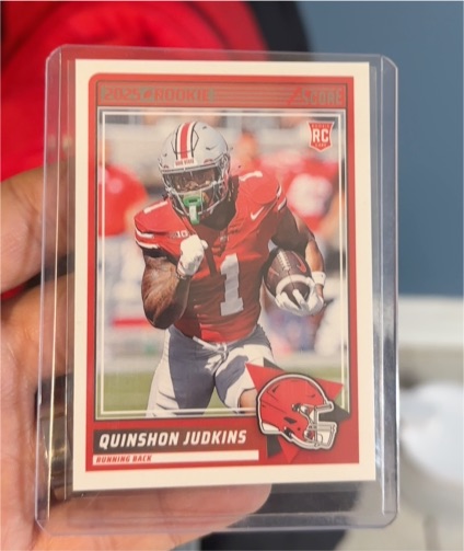 2025 Panini Score #38 Quinshon Judkins Rookie — front