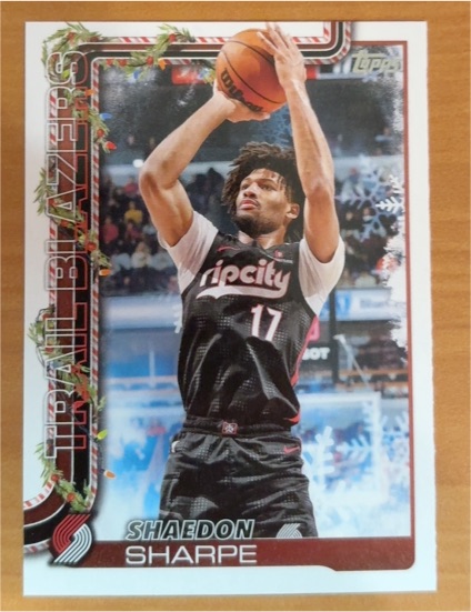 2025-26 Topps Holiday #H98 Shaedon Sharpe — front