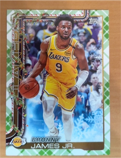 2025-26 Topps Holiday #H121 Bronny James Jr. — front