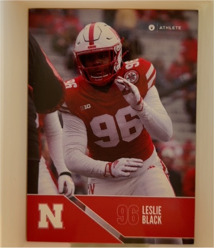 2024 ONIT Nebraska Cornhuskers #96 Leslie Black — front