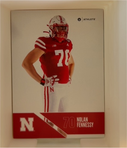 2024 ONIT Athlete Nebraska Cornhuskers Football #70 Nolan Fennessy — front