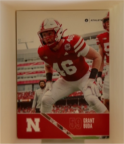2024 ONIT Nebraska Cornhuskers FOOTBALL card GRANT BUDA — front
