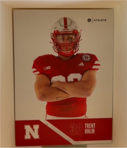 2024 Onit Athlete Nebraska Cornhuskers #32 Trent Uhlir — front