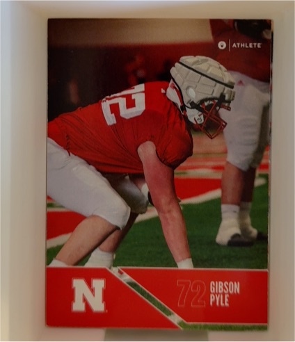 2024 Onit Athlete Nebraska Cornhuskers Football #72 Gibson Pyle — front