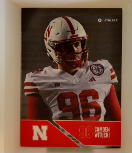 2024 Onit Athlete Nebraska Cornhuskers Football #B-96 Camden Witucki — front